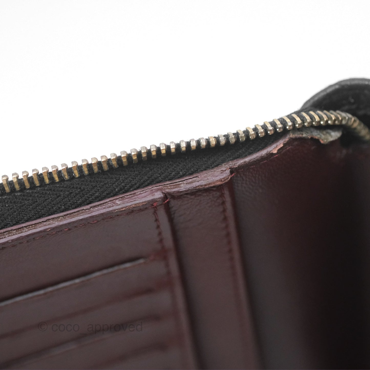 Chanel Zip Around Organiser Wallet Black Lambskin Gold Hardware