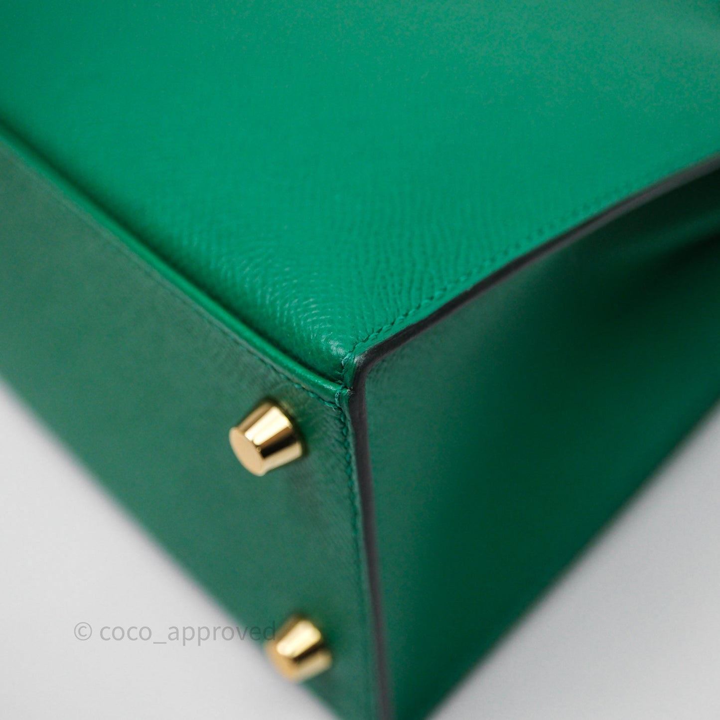 Hermes Kelly 25 Sellier Vert Vertigo Epsom Gold Hardware