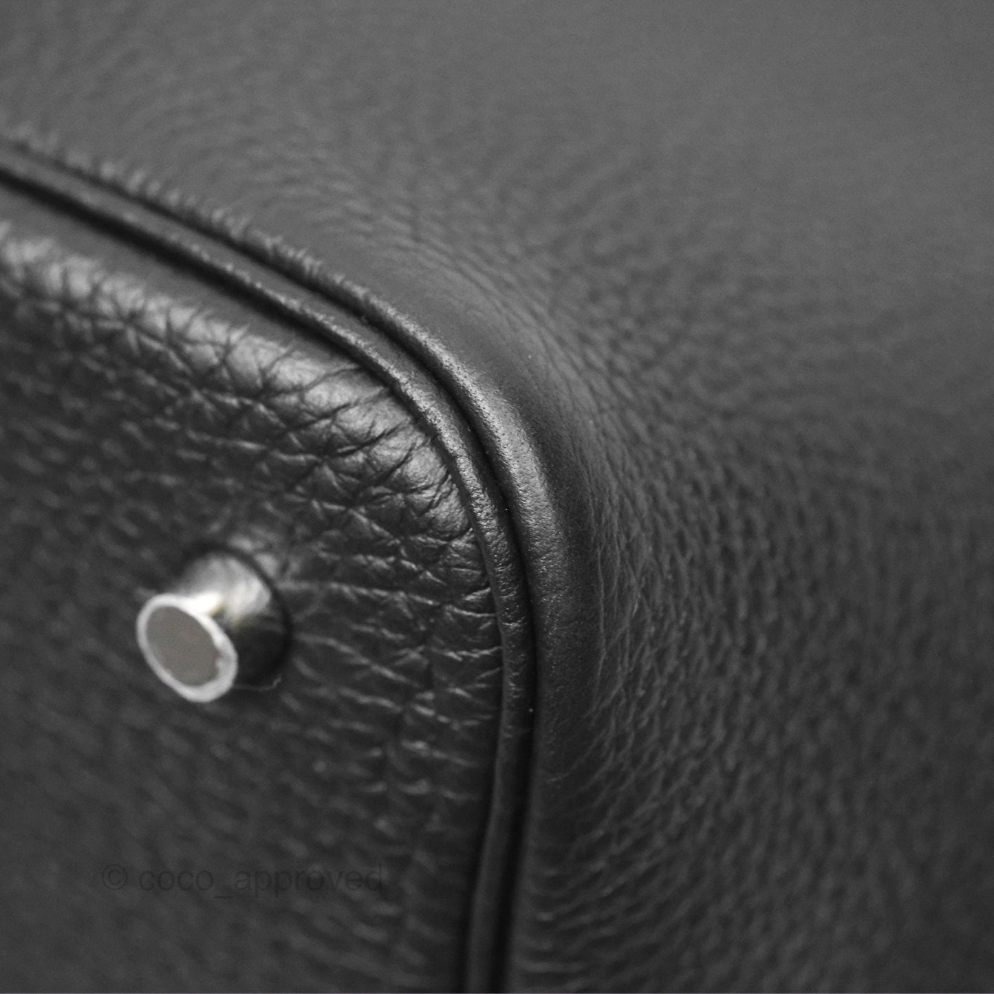 Hermès Picotin 22 Stitch Black Clemence Palladium Hardware