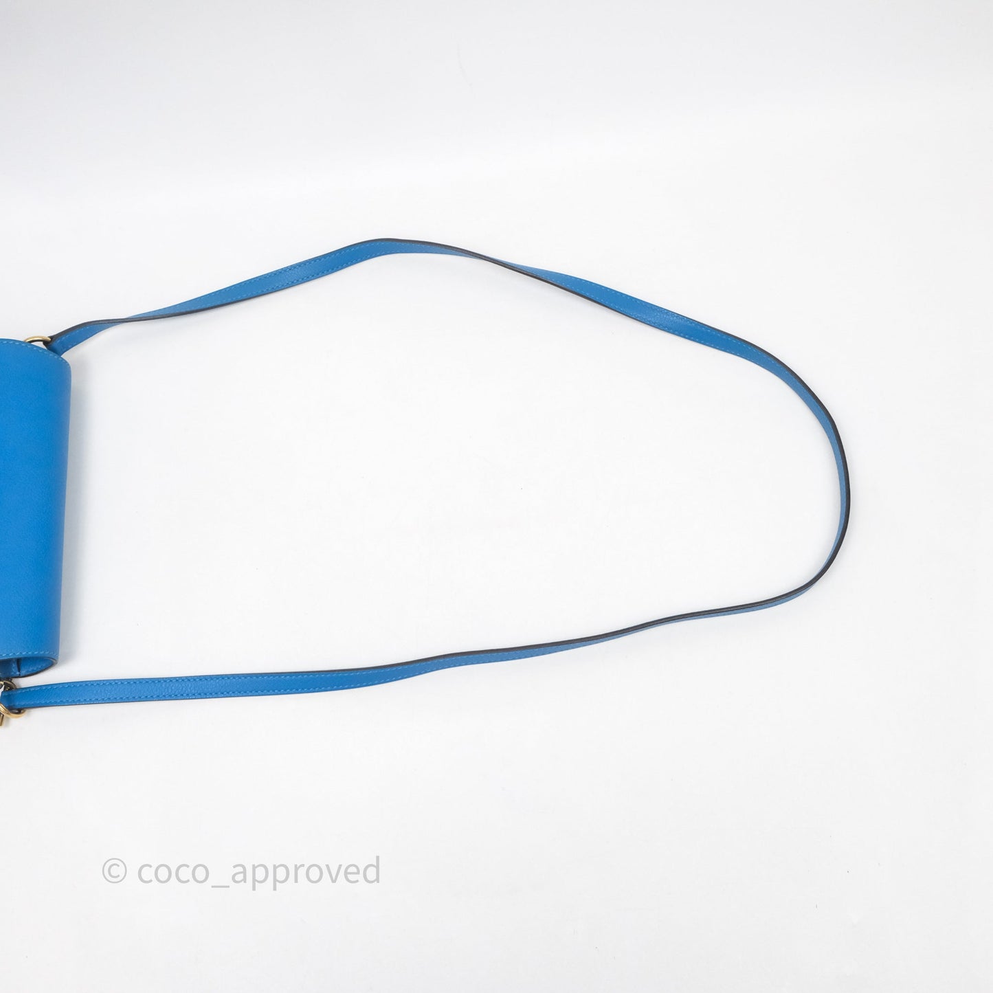 Hermès Roulis Mini 18 Bleu Zanzibar B3 Evercolor Gold Hardware