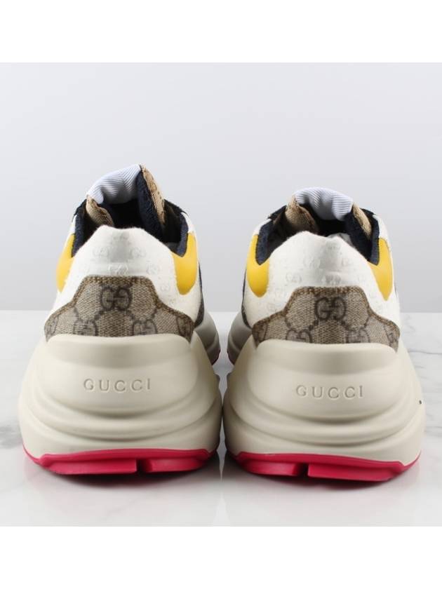 Luxury Gucci Trending 2025 Rhyton GG Logo Supreme Chunky Sole Sneakers 7