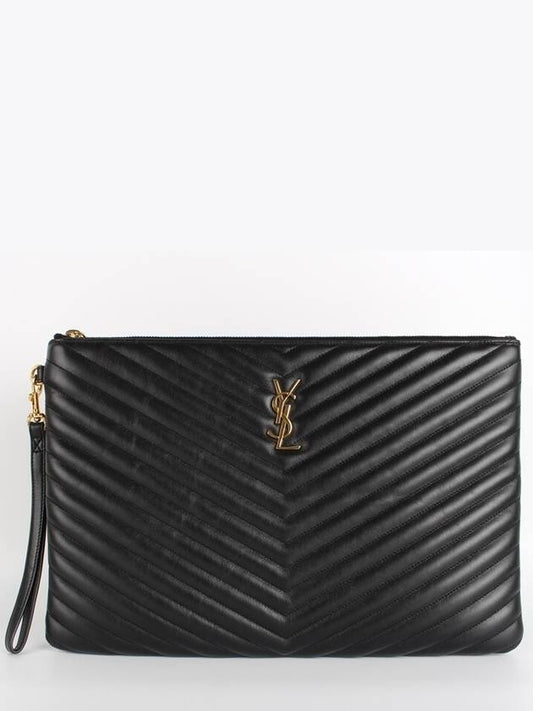 Luxury Saint Laurent Clutch Black L
