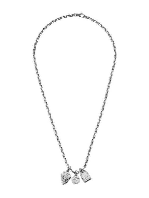 Luxury Gucci Trending 2025 Trademark Chain Pendant Necklace Silver