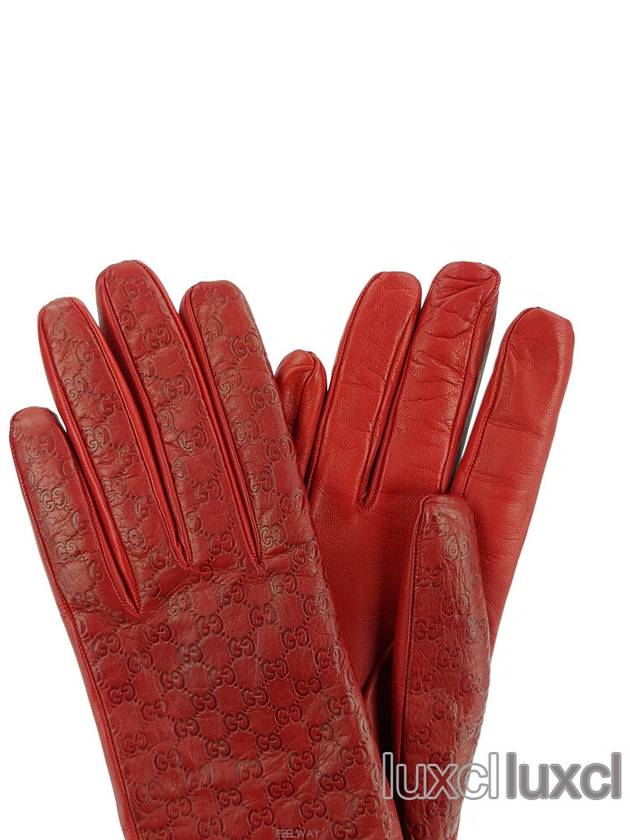 Luxury Gucci Trending 2025 Micro GG Cima Women s Gloves 283418 Unused
