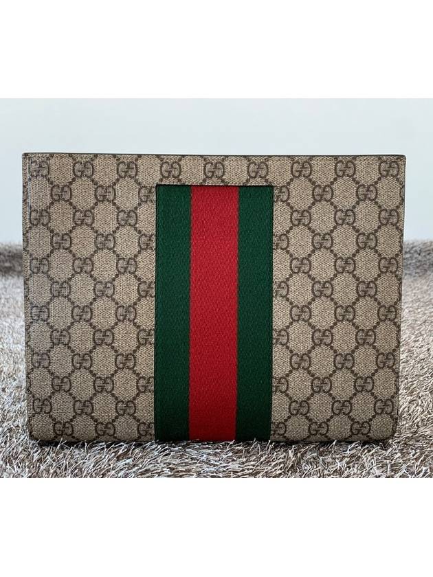 Luxury Gucci Trending 2025 GG Supreme Web Clutch