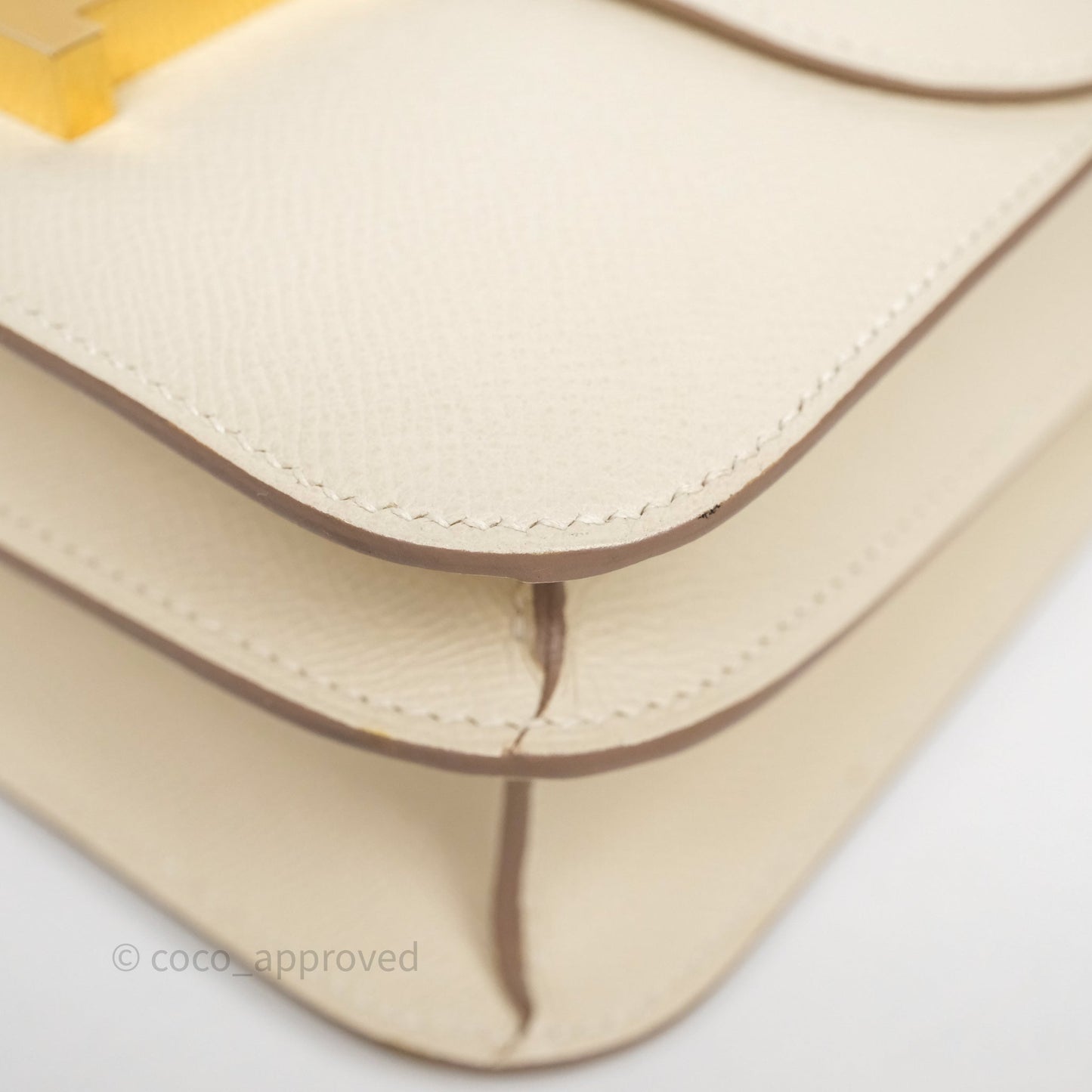 Hermès Constance 24 Craie 10 Epsom Gold Hardware