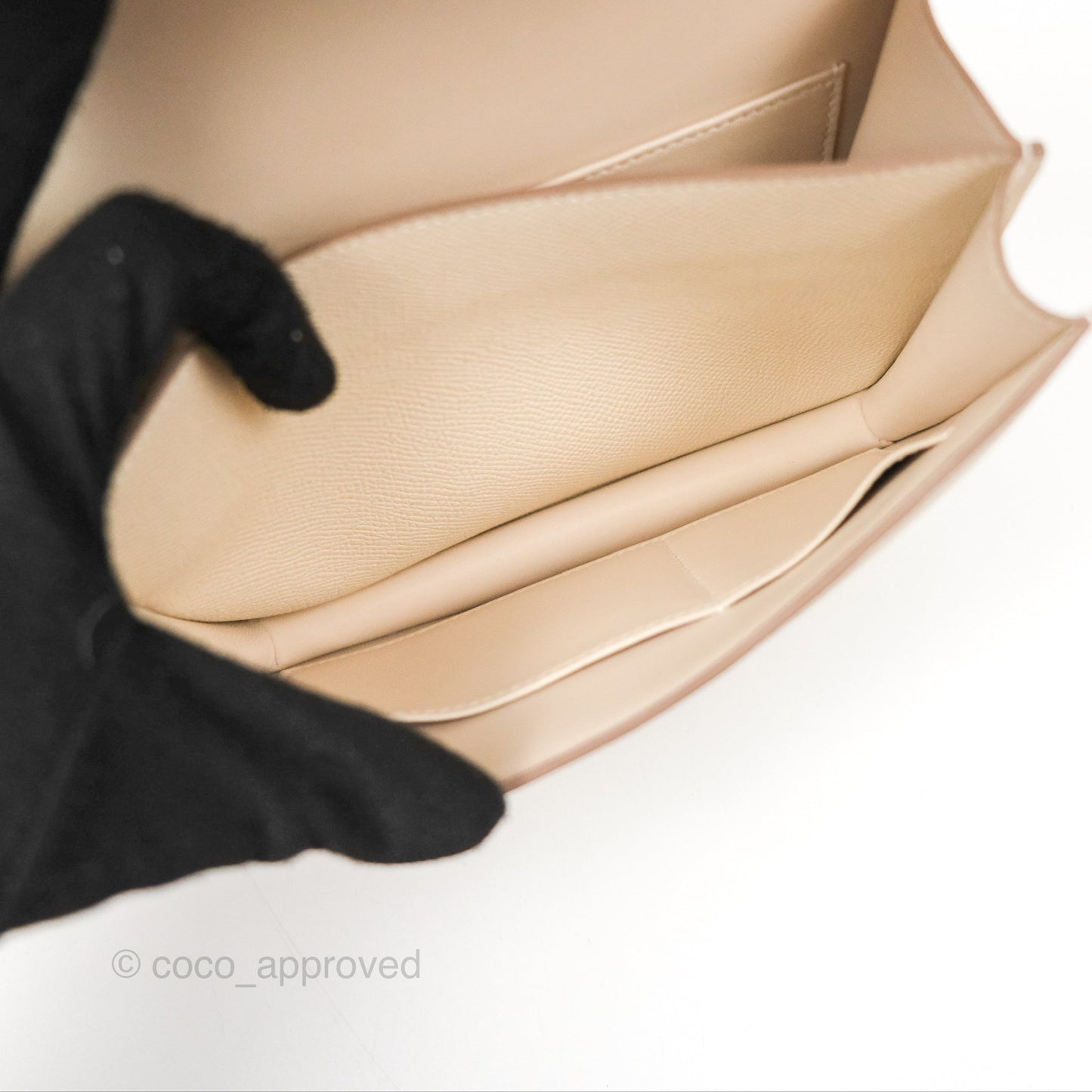 Hermès Constance Mini 18cm Craie Epsom Gold Hardware
