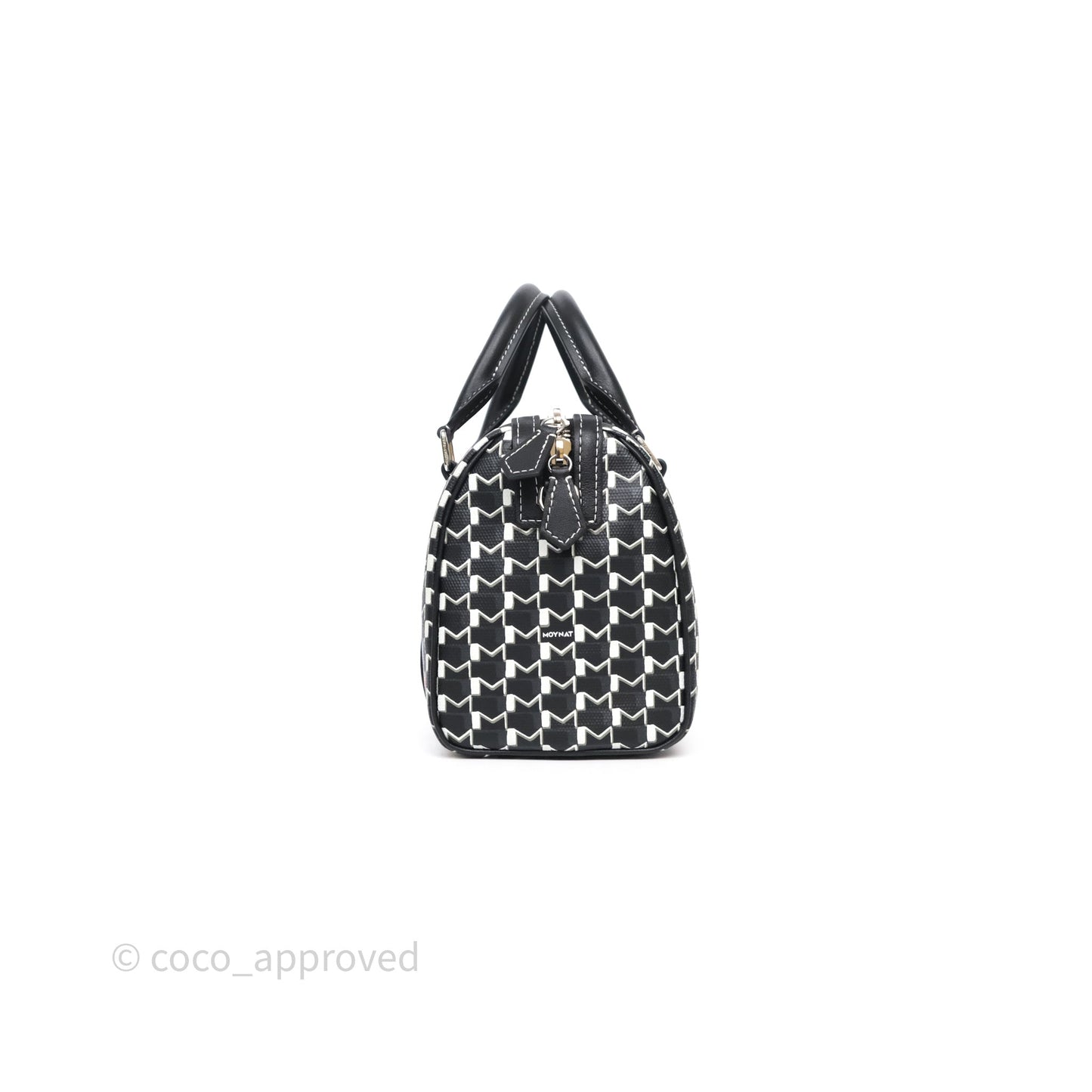Moynat X Kasing Lung 48H Mini M Labubu Bag Black Canvas Sliver Hardware