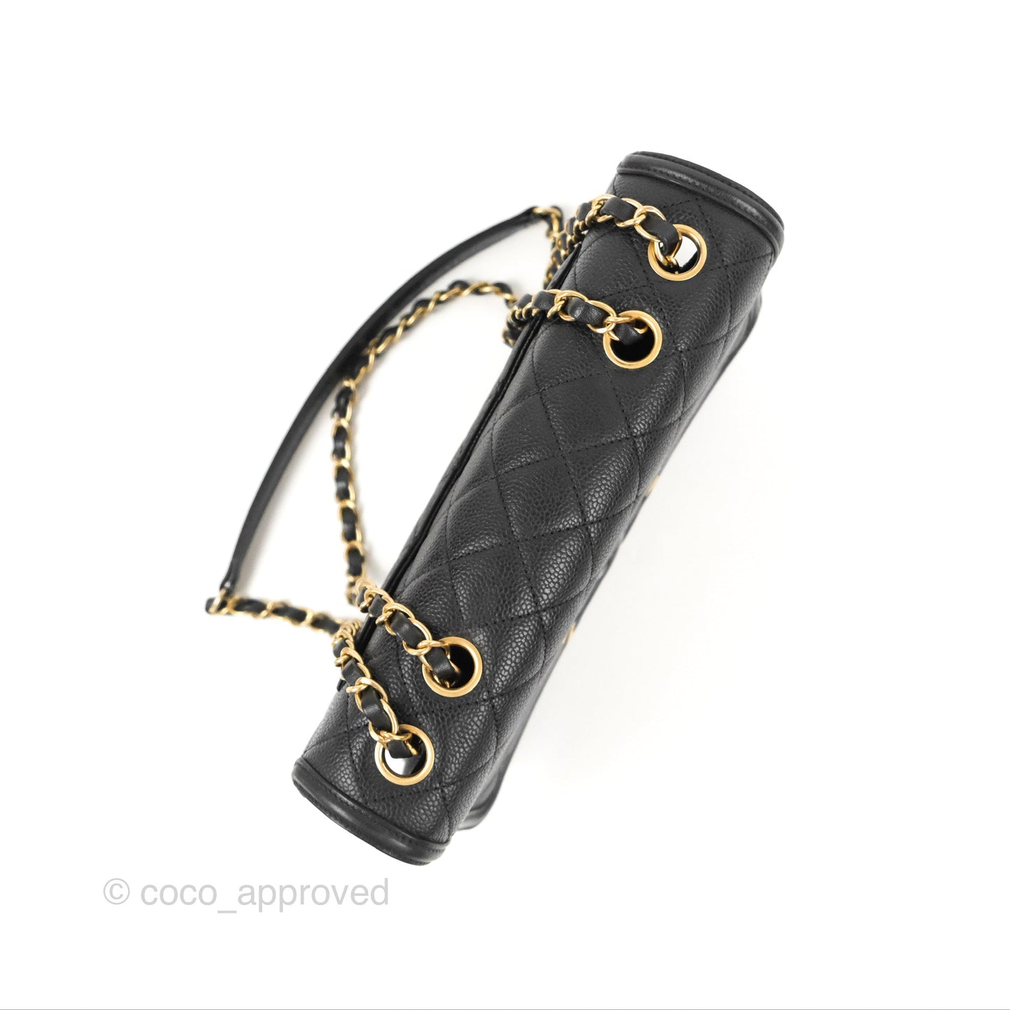 Chanel Quilted Medium CC Filigree Flap Black Caviar