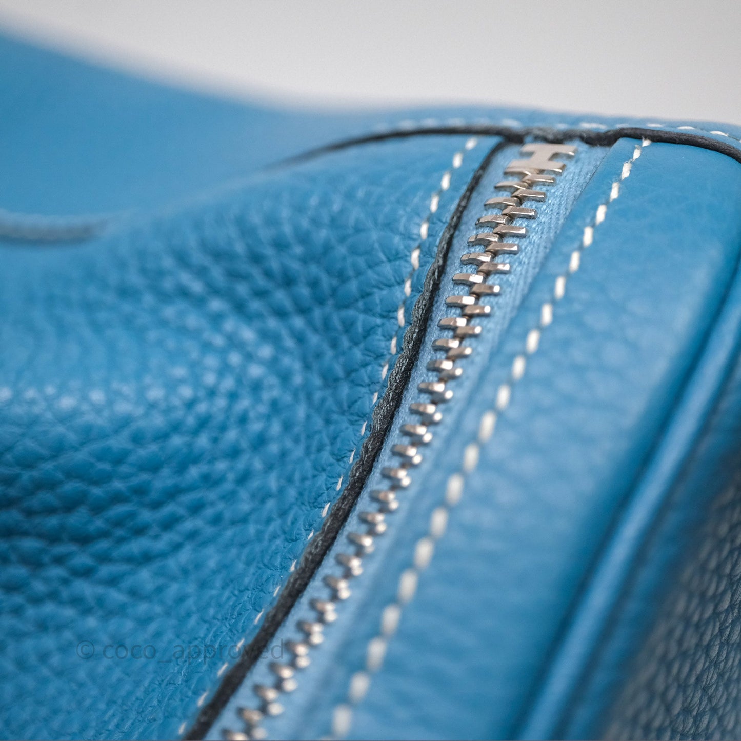 Hermès Lindy 30 Bleu Jean 75 Clemence Palladium Hardware