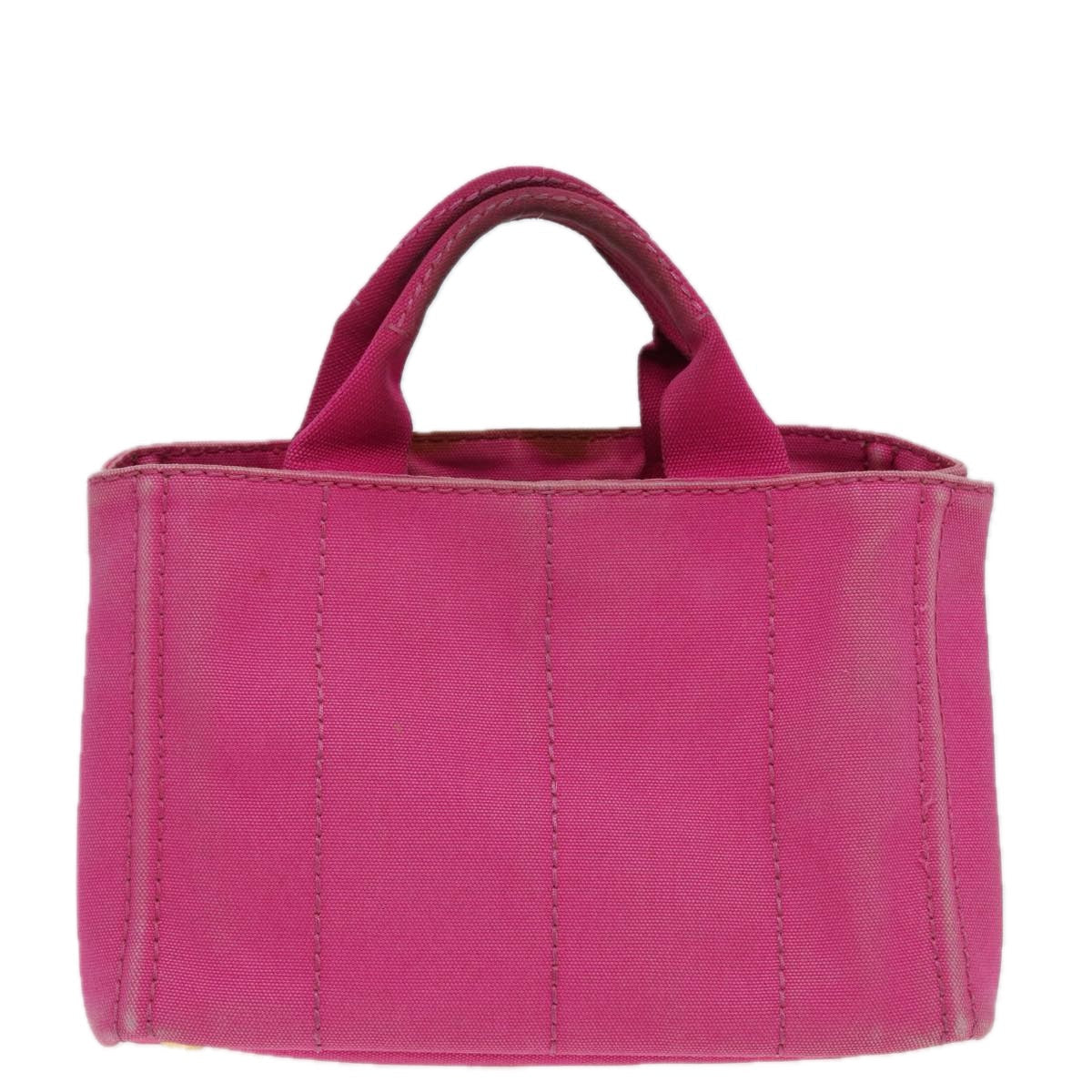 Luxury Prada Canapa PM Hand Bag Canvas Pink  85061