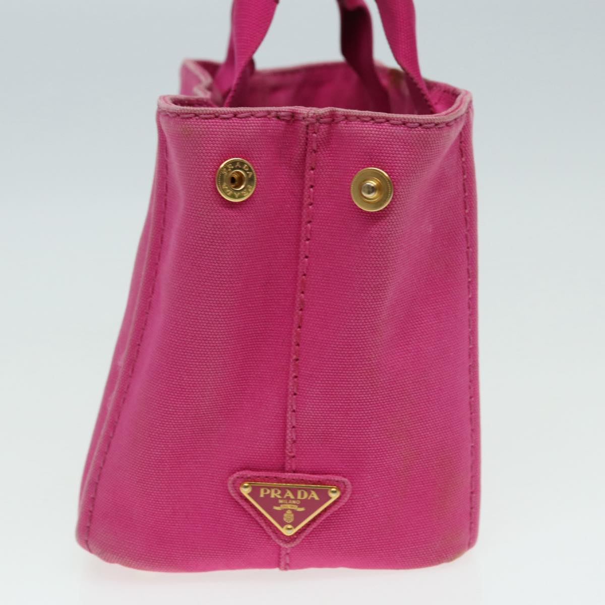 Luxury Prada Canapa PM Hand Bag Canvas Pink  85061