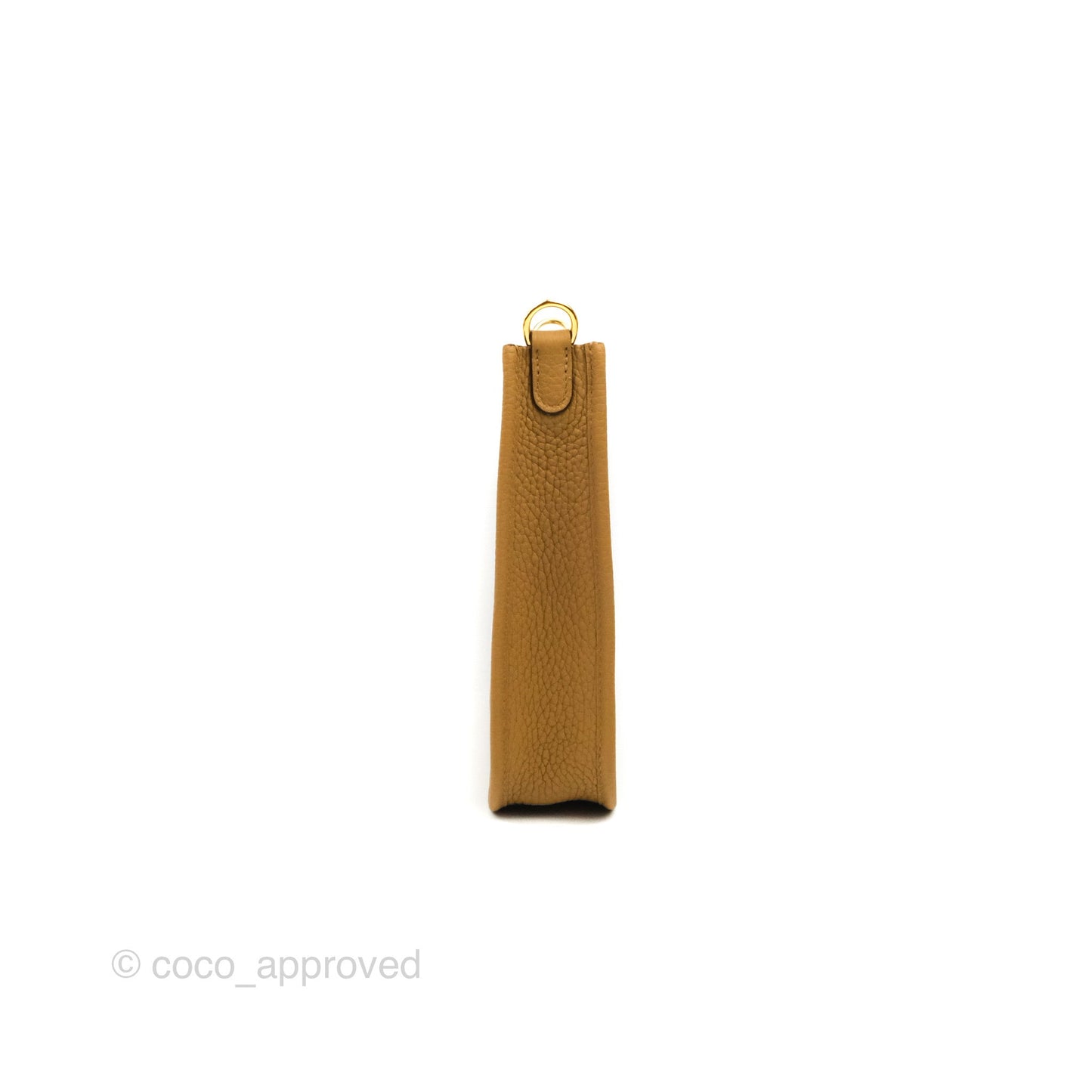 Hermès Mini Evelyne 16 Biscuit 48 Camel Clemence Gold Hardware