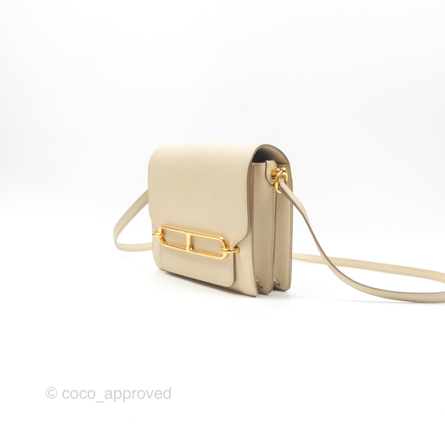 Hermès Roulis Mini 18 Beton Evercolor Gold Hardware