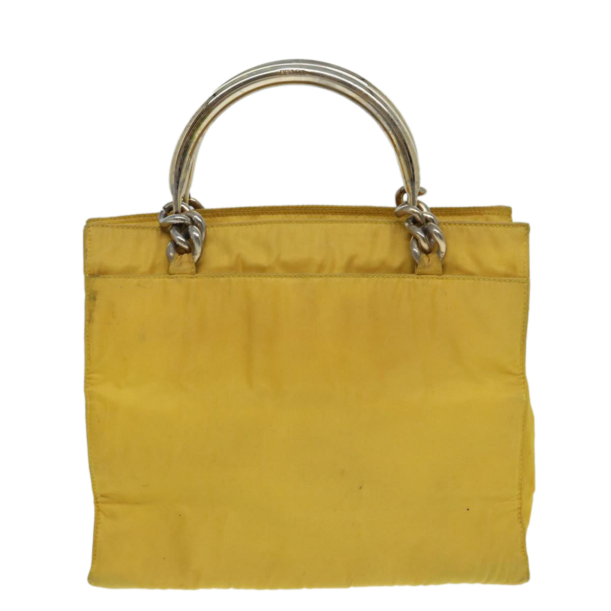 Luxury Prada Hand Bag Nylon Yellow  85132