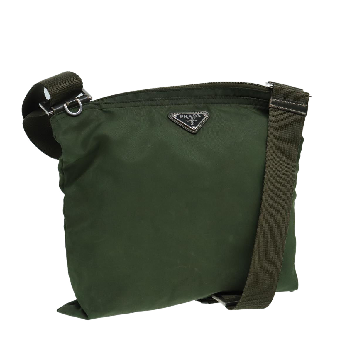 Luxury Prada Shoulder Bag Nylon Khaki  85133