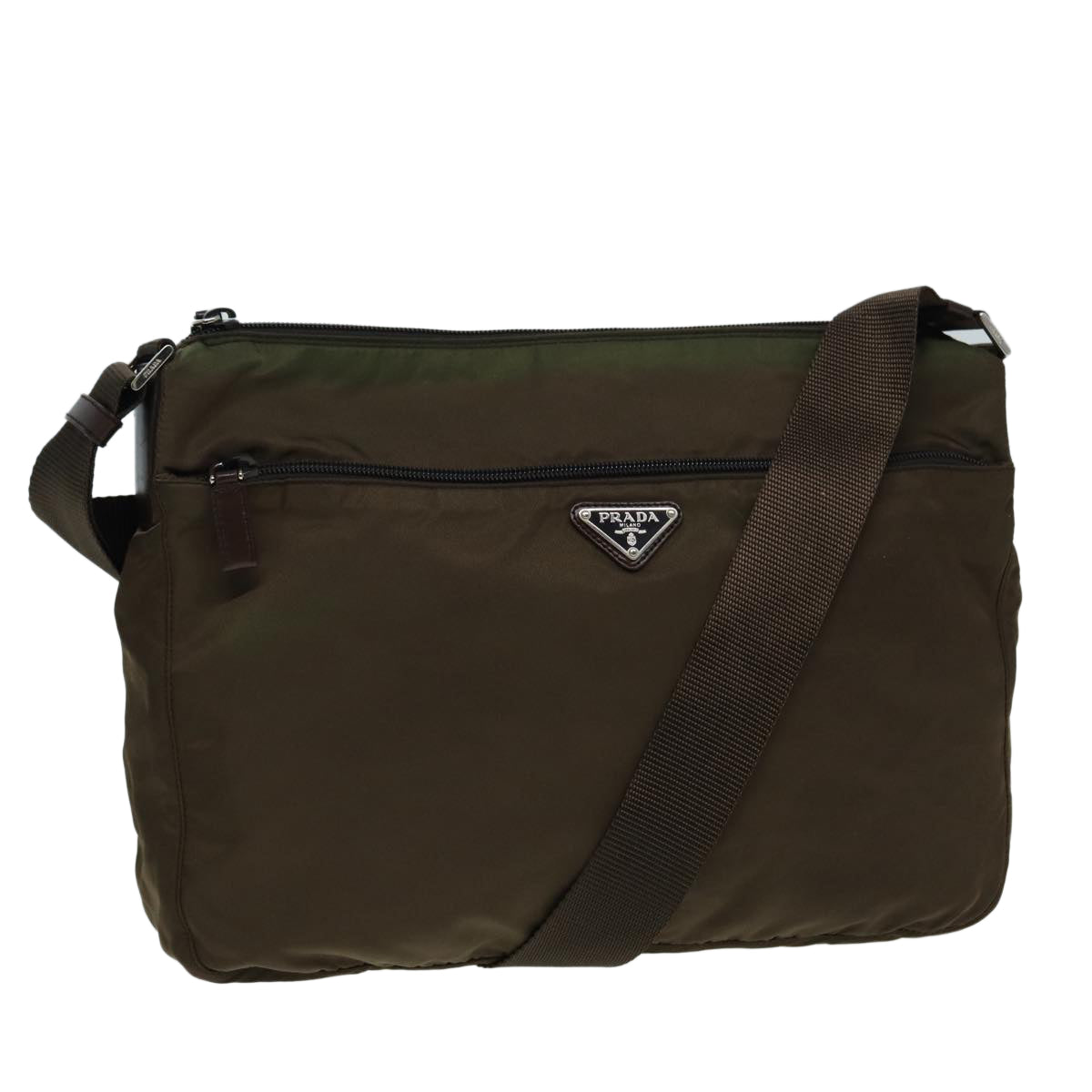 Luxury Prada Shoulder Bag Nylon Brown  85135