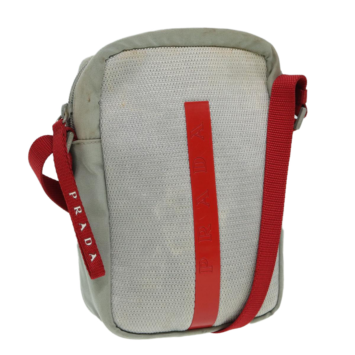 Luxury Prada Sports Shoulder Bag Nylon Gray  85159