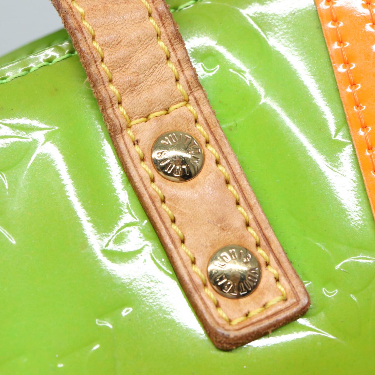 LOUIS VUITTON Monogram Vernis Fluo Reade MM Tote Bag Veil M91901 LV 85183