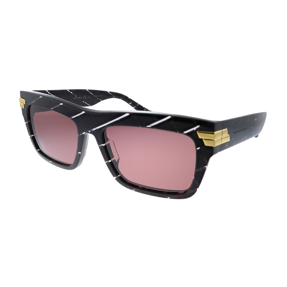 Luxury Bottega Veneta  BV 1058S 003 Unisex Rectangle Sunglasses