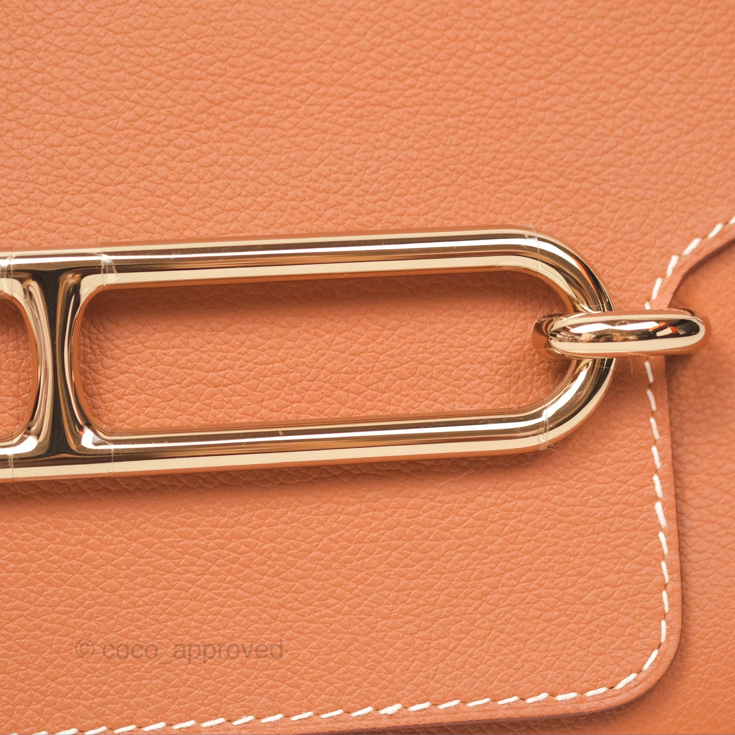 Hermès Roulis 23 Gold Evercolor Gold Hardware
