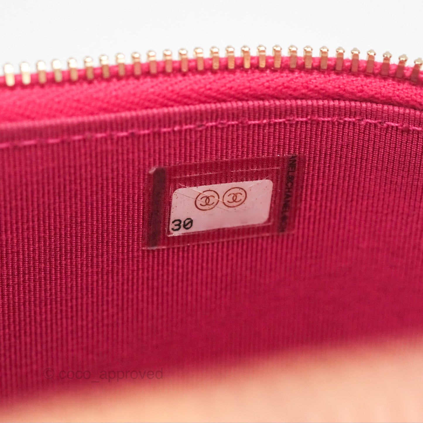 Chanel Trendy CC Vanity With Chain Dark Pink Lambskin Gold Hardware