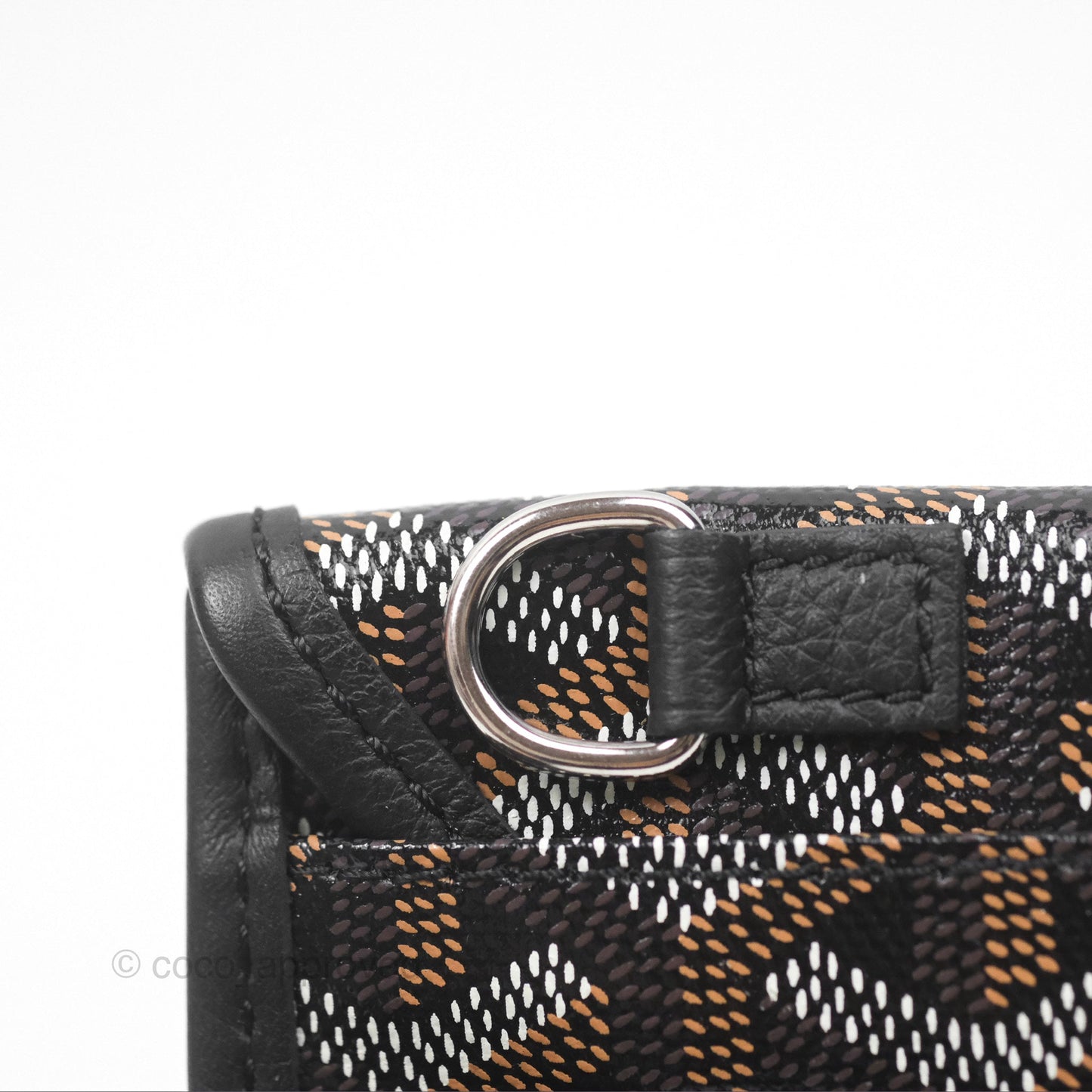 Goyard Anjou Mini Bag Goyardine Canvas Black