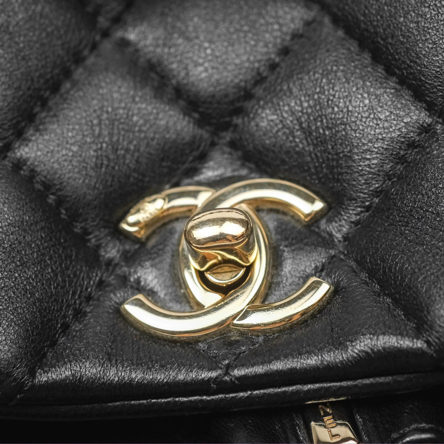 Chanel Quilted Small Duma Drawstring Backpack Black Lambskin