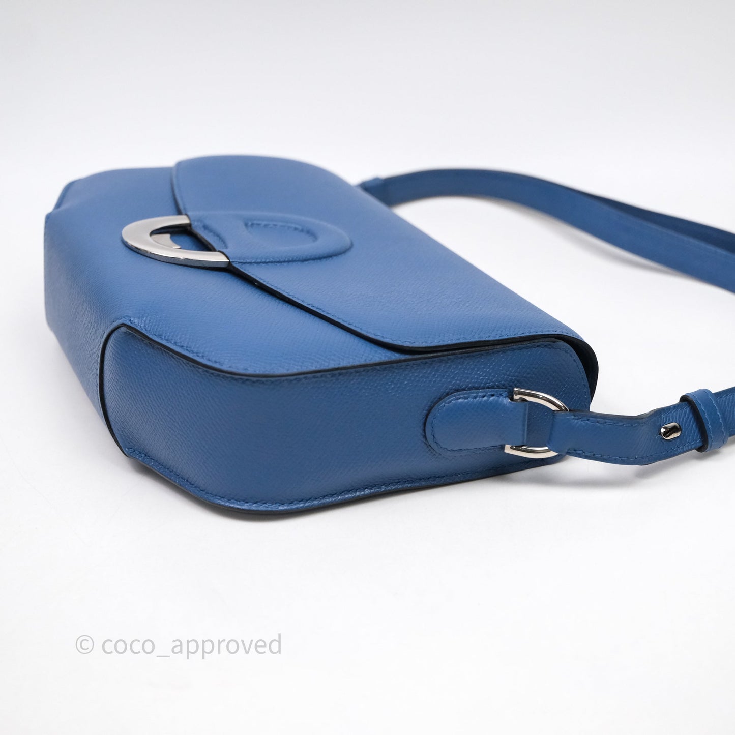 Hermès Cherche-Midi R2 Bleu Agate Epsom Palladium Hardware