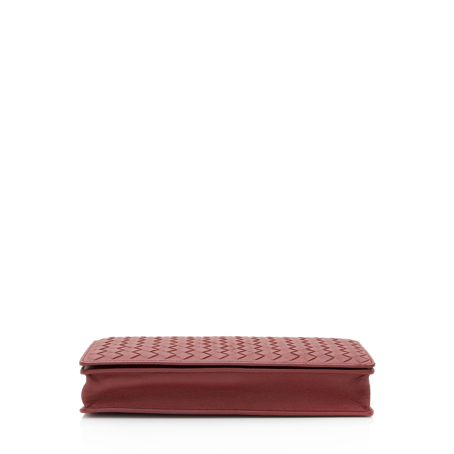 Luxury Bottega Veneta Intrecciato Nappa Flap Clutch