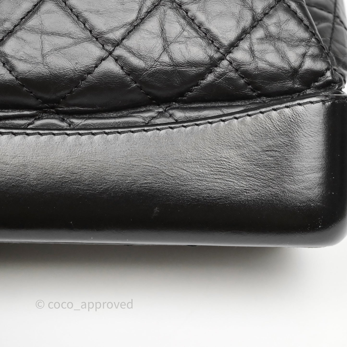 Chanel Small Gabrielle Backpack Black Aged Calfskin