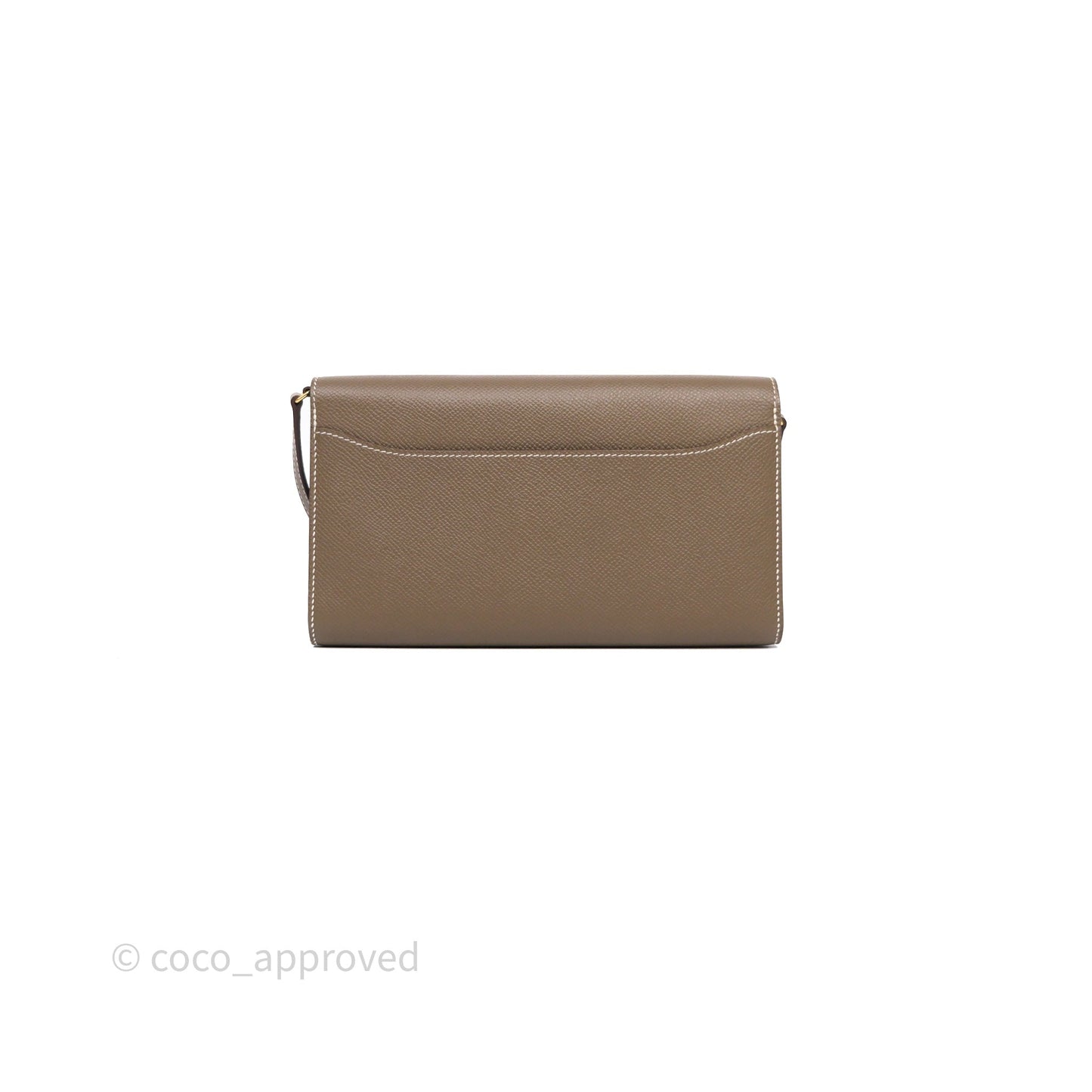 Hermès Constance To Go Wallet Etoupe 18 Epsom Gold Hardware