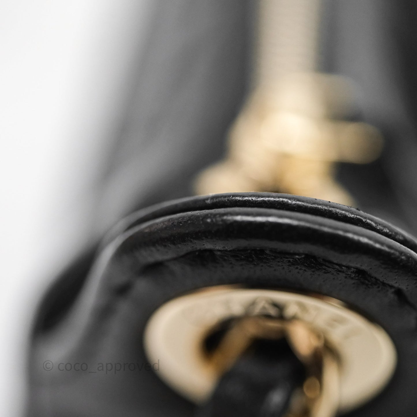 Chanel Camera Bag Black Lambskin Gold Hardware 25C