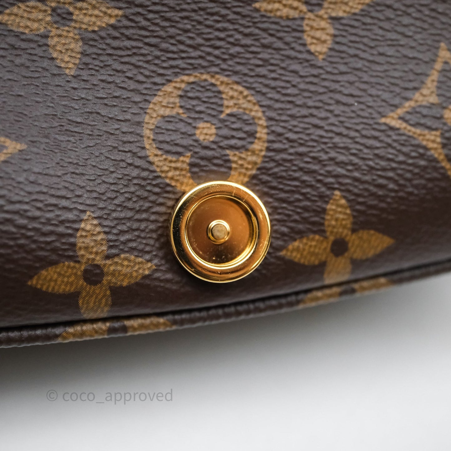 Louis Vuitton Saumur BB Monogram Bag Gold Hardware