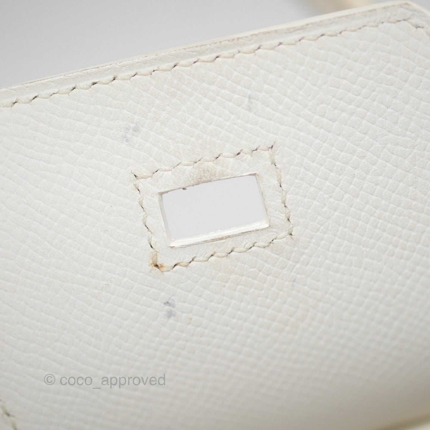 Hermès Birkin 30 Retourne White Epsom Palladium Hardware