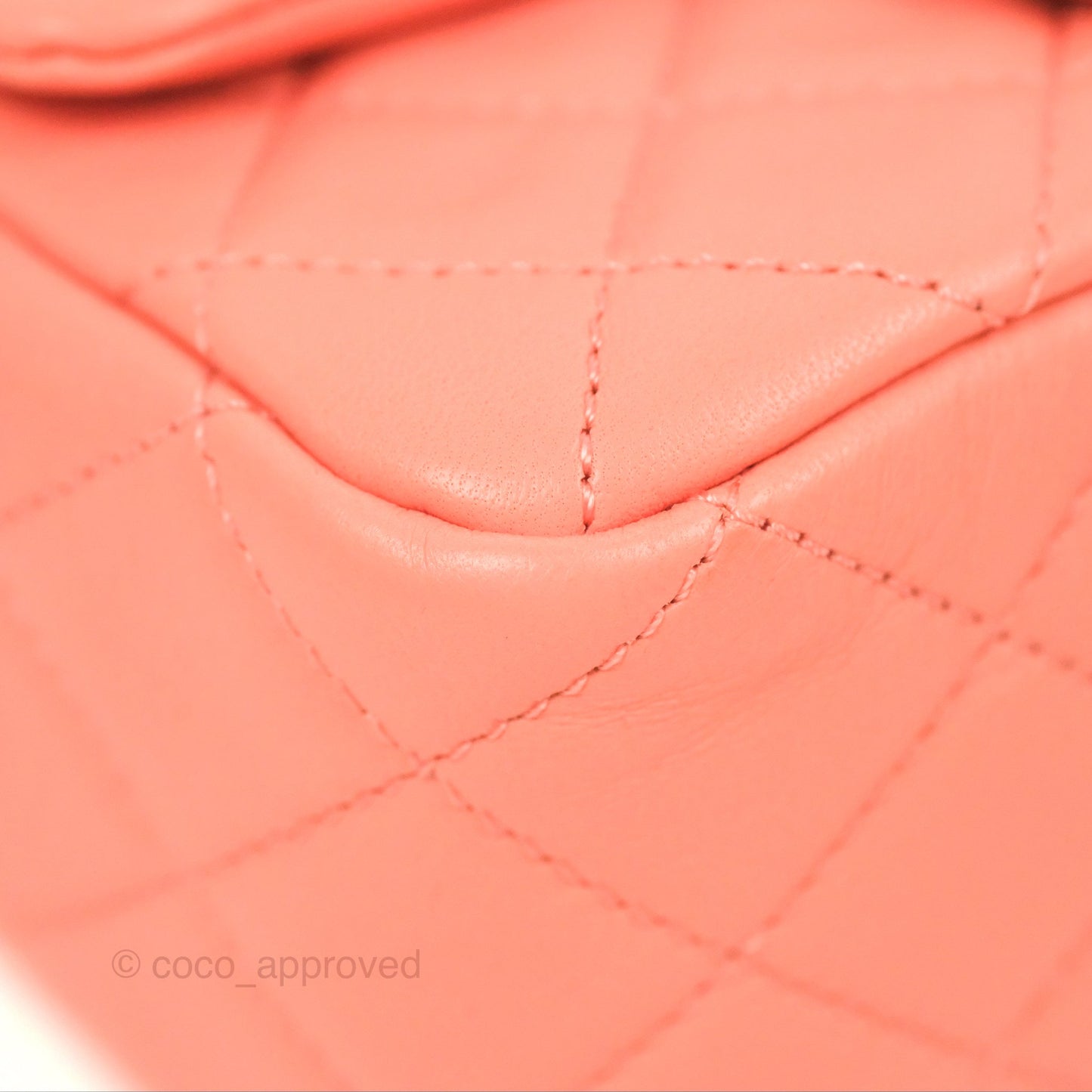 Chanel Pearl Crush Mini Square Quilted Pink Lambskin Aged Gold Hardware