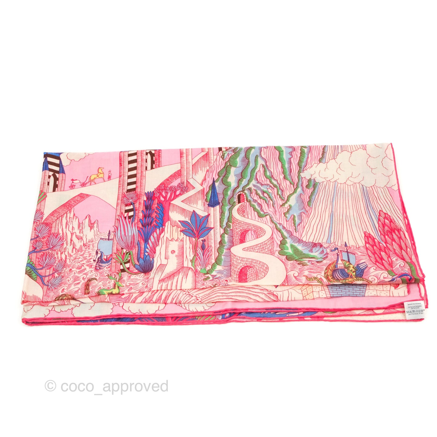 Hermes Cosmographia Universalis Shawl 140 Cashmere Silk