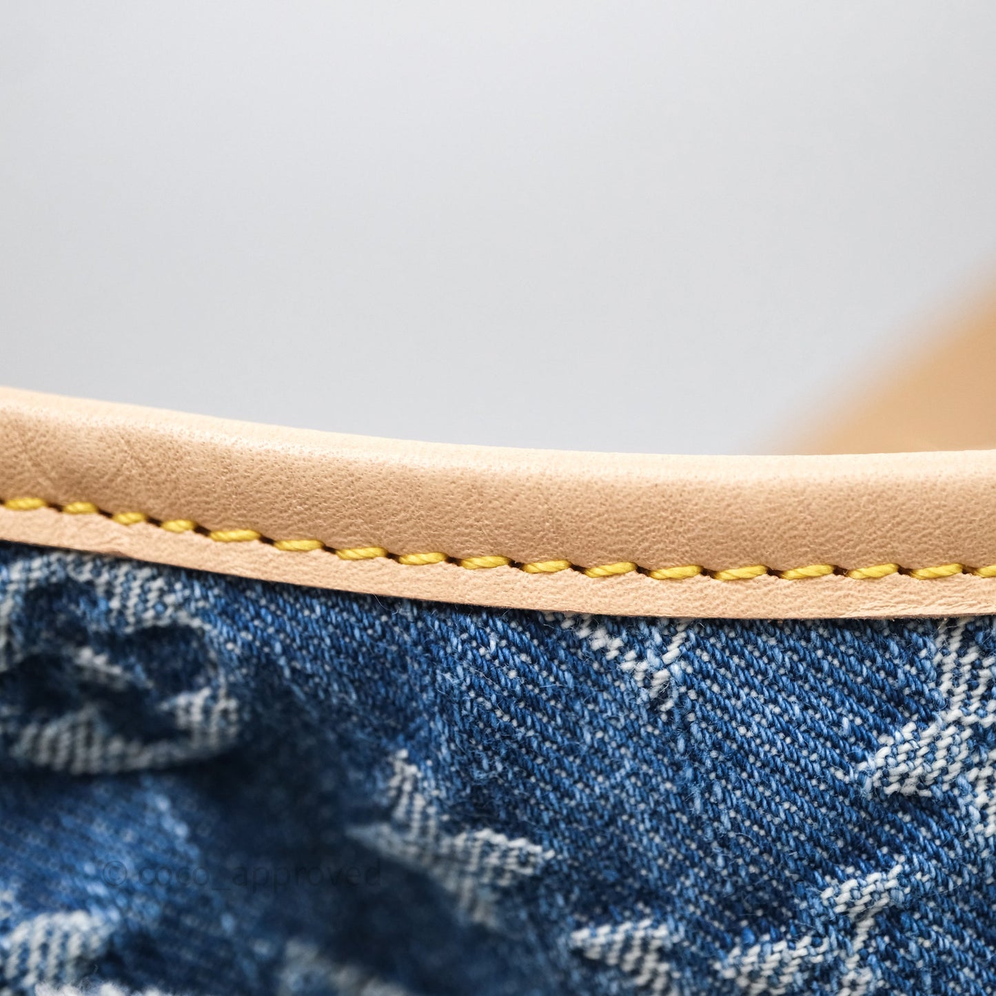 Louis Vuitton CarryAll MM Denim Blue Monogram