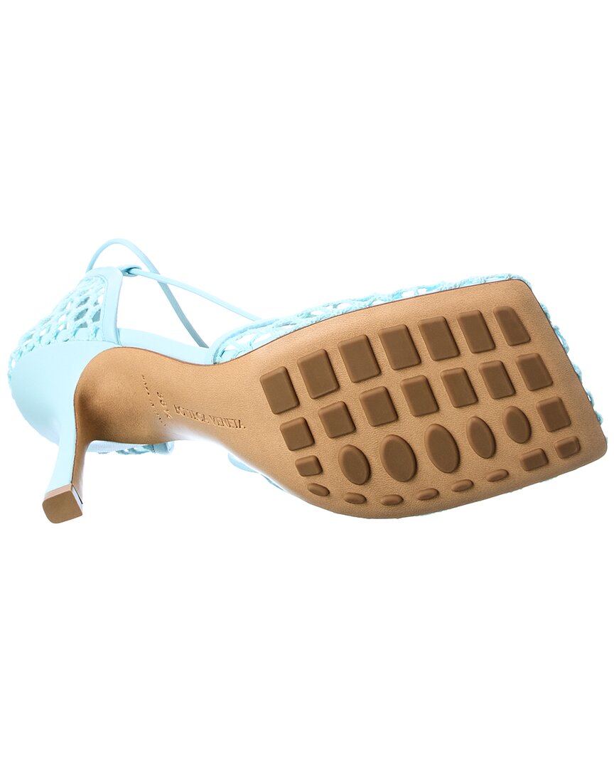 Luxury Bottega Veneta Stretch Leather Ankle Wrap Sandal
