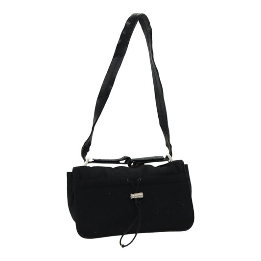 Luxury Prada Shoulder Bag Nylon Black Silver  85439