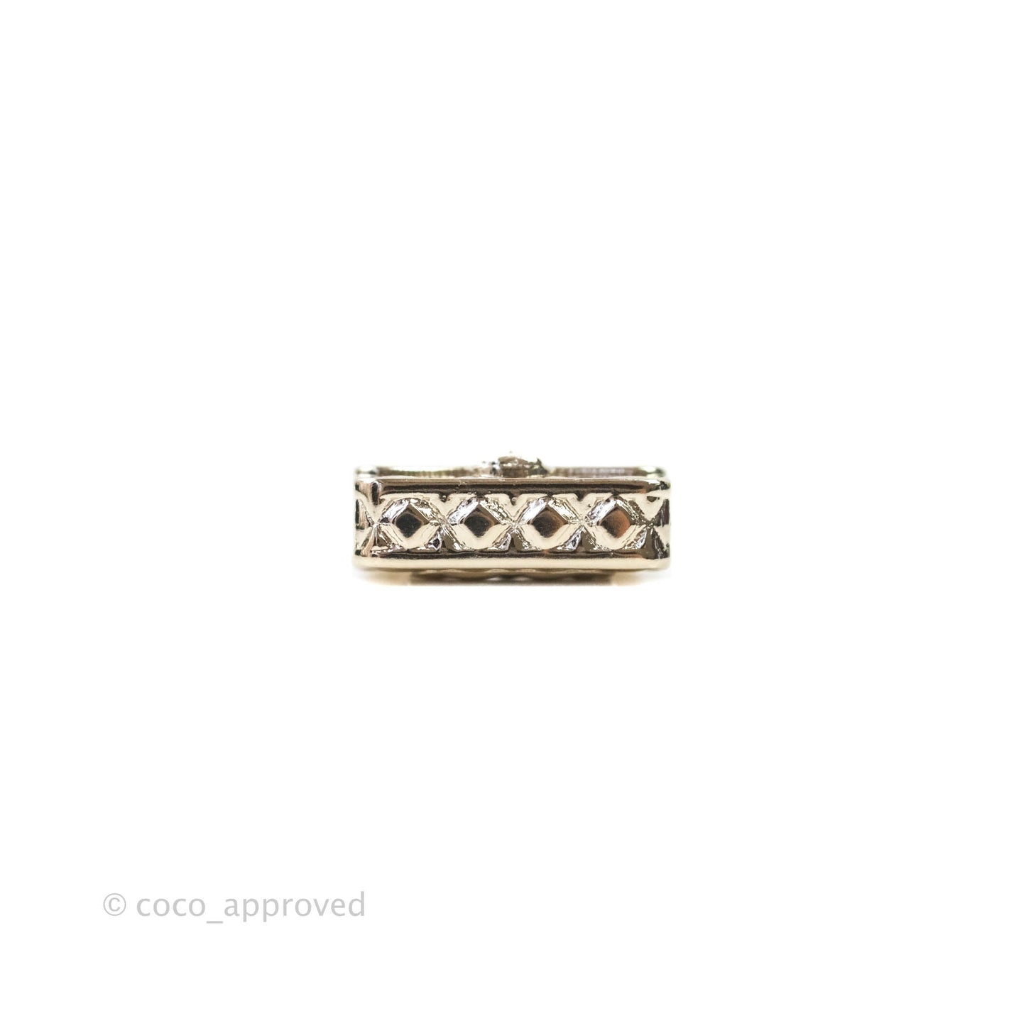 Chanel Flap Bag Pearl Brooch Gold Tone 21S