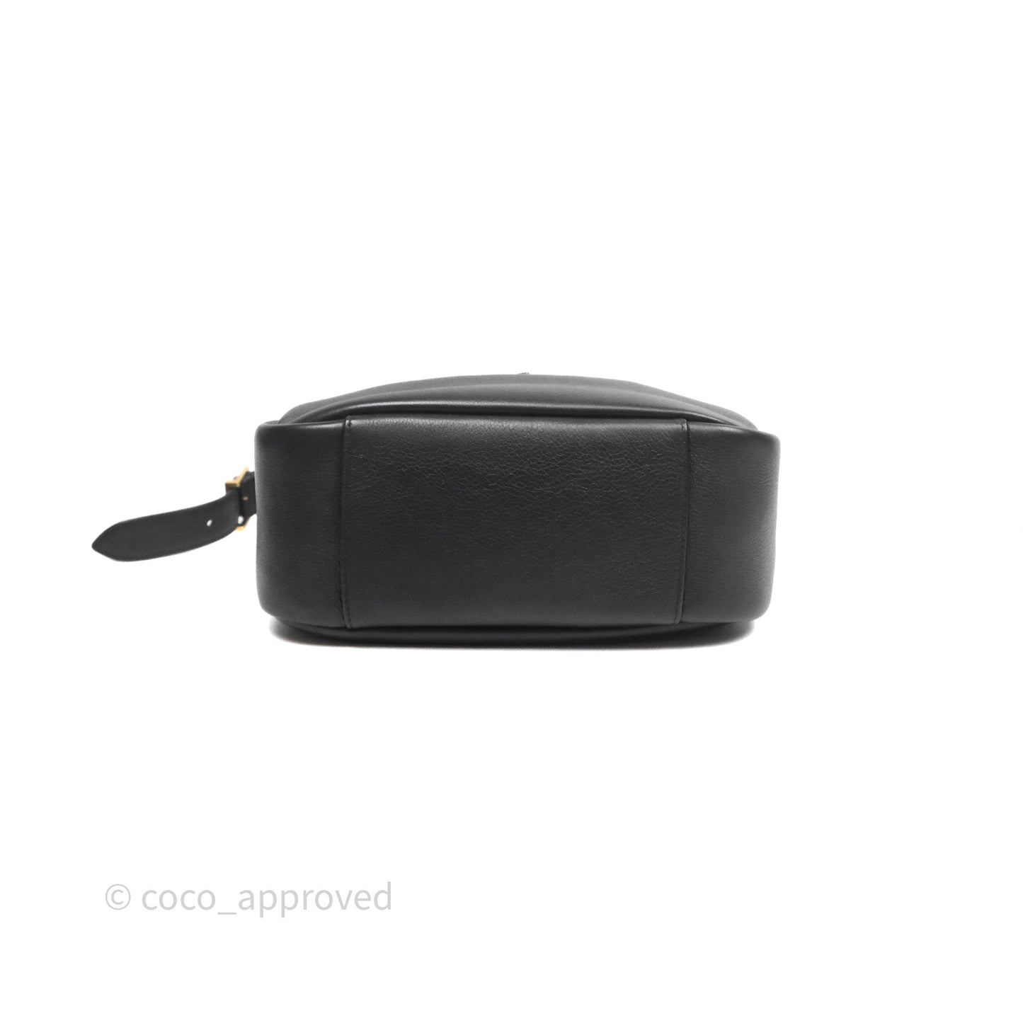 Saint Laurent LE 5 à 7 Supple Small Black Grained Leather Gold Hardware