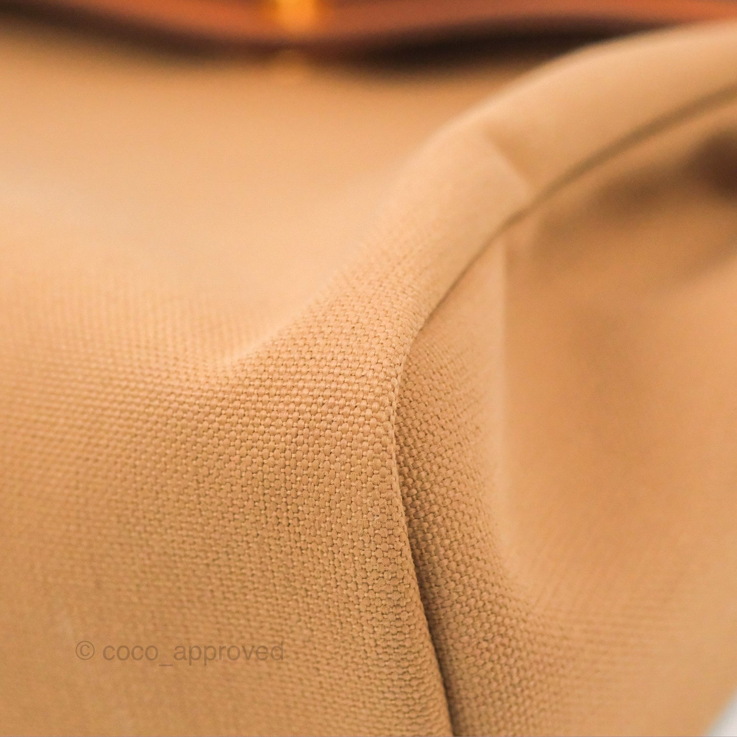 Hermès Herbag Zip Retourne 31 Chai 0M/Fauve 34 Canvas Gold Hardware