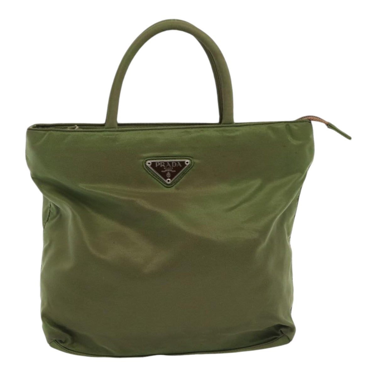 Luxury Prada Hand Bag Nylon Khaki  85479