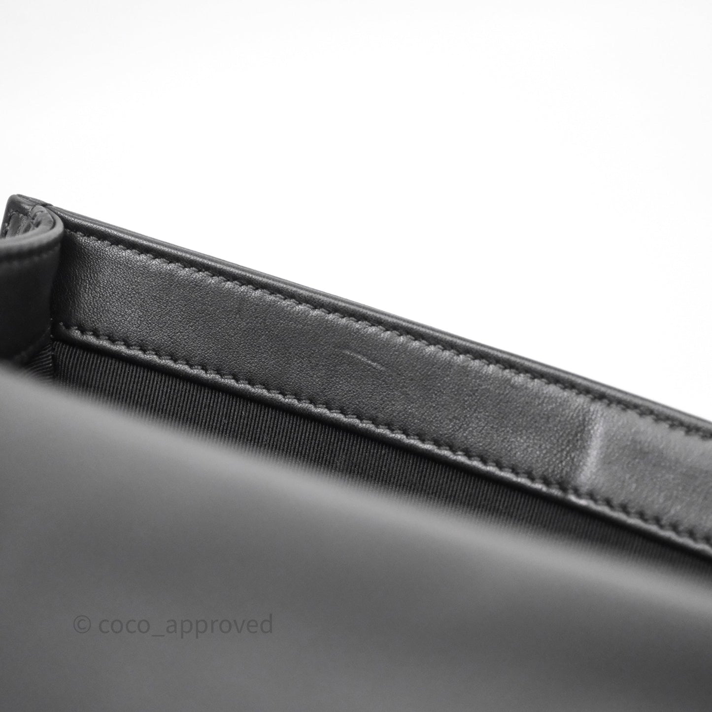 Chanel Medium Boy Quilted Black Lambskin Ruthenium Hardware