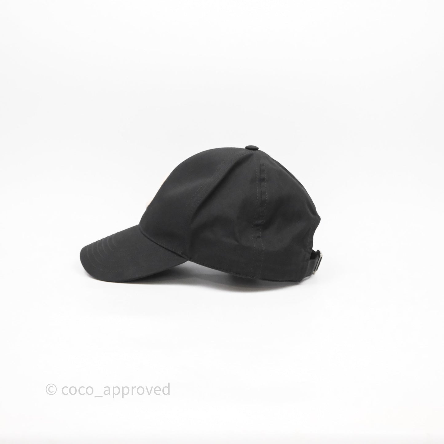 Celine Initial Baseball Cap Cotton Black