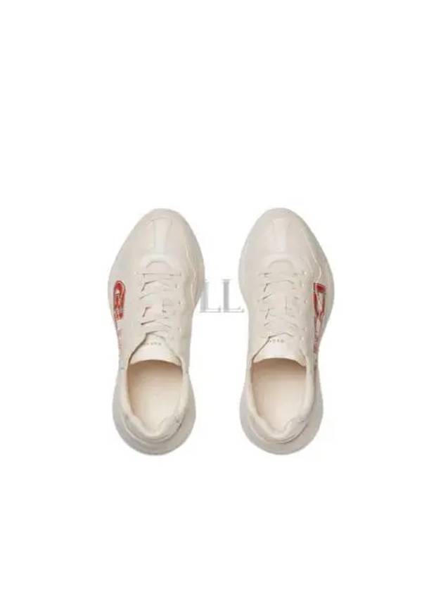 Luxury Gucci Trending 2025 Rhyton Low Top Sneakers Ivory