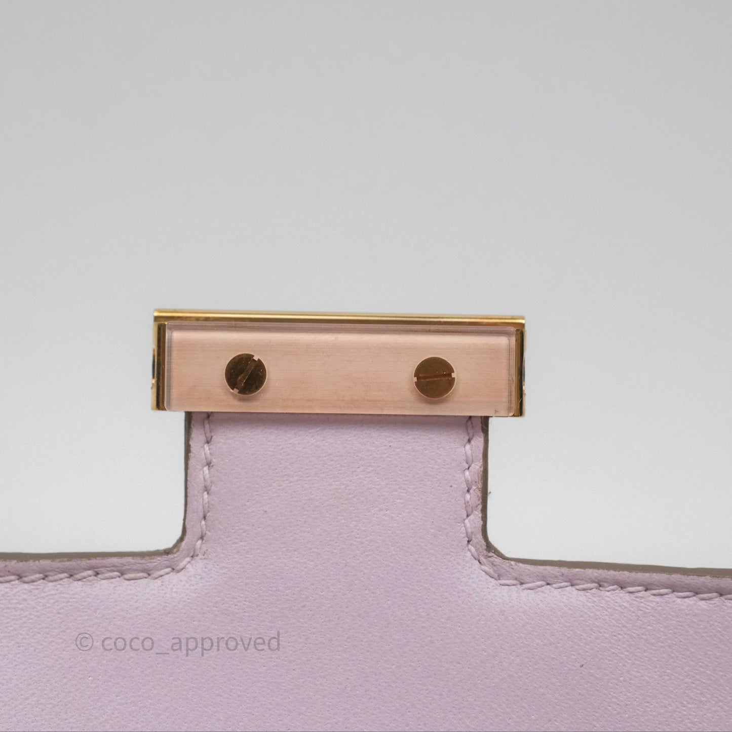 Hermès Constance Mini 18cm Mauve Pale Chevre Mysore Rose Gold Hardware