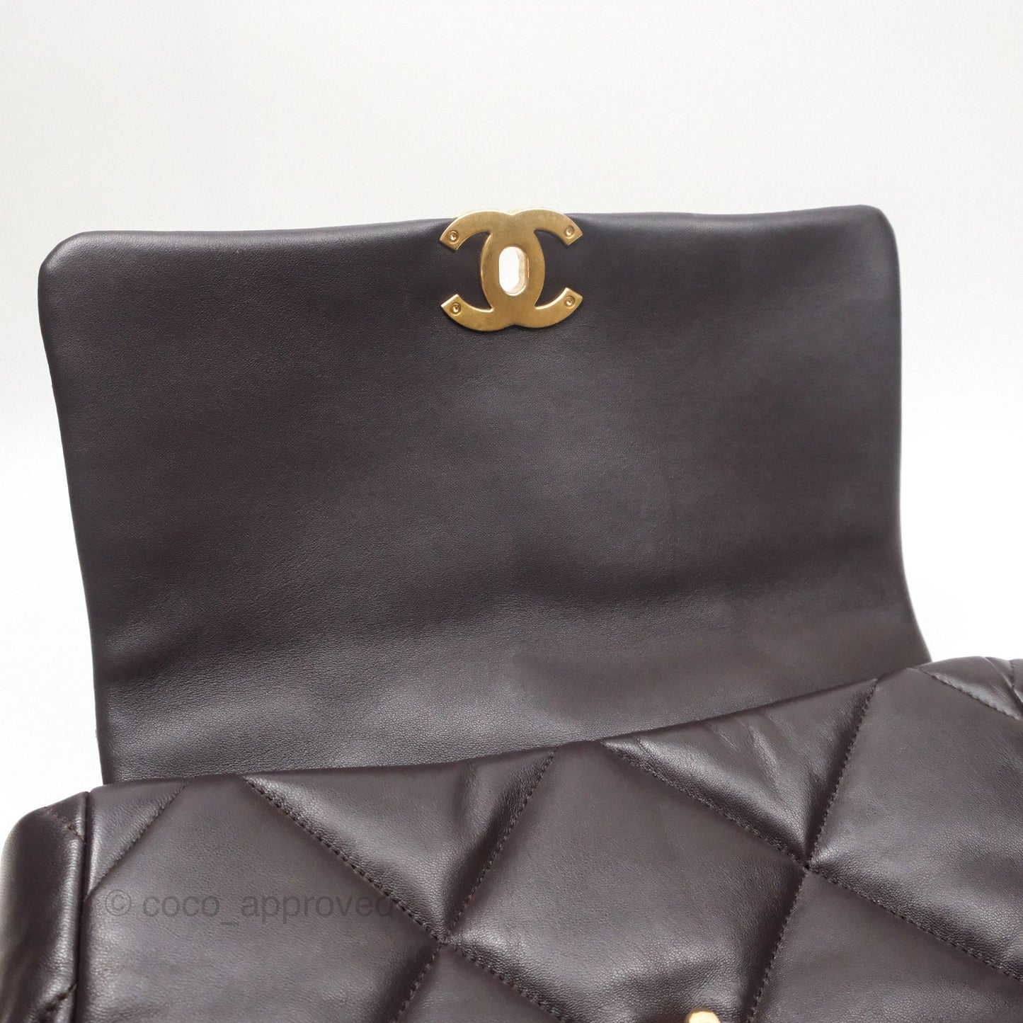 Chanel 19 Medium Dark Brown Mixed Hardware