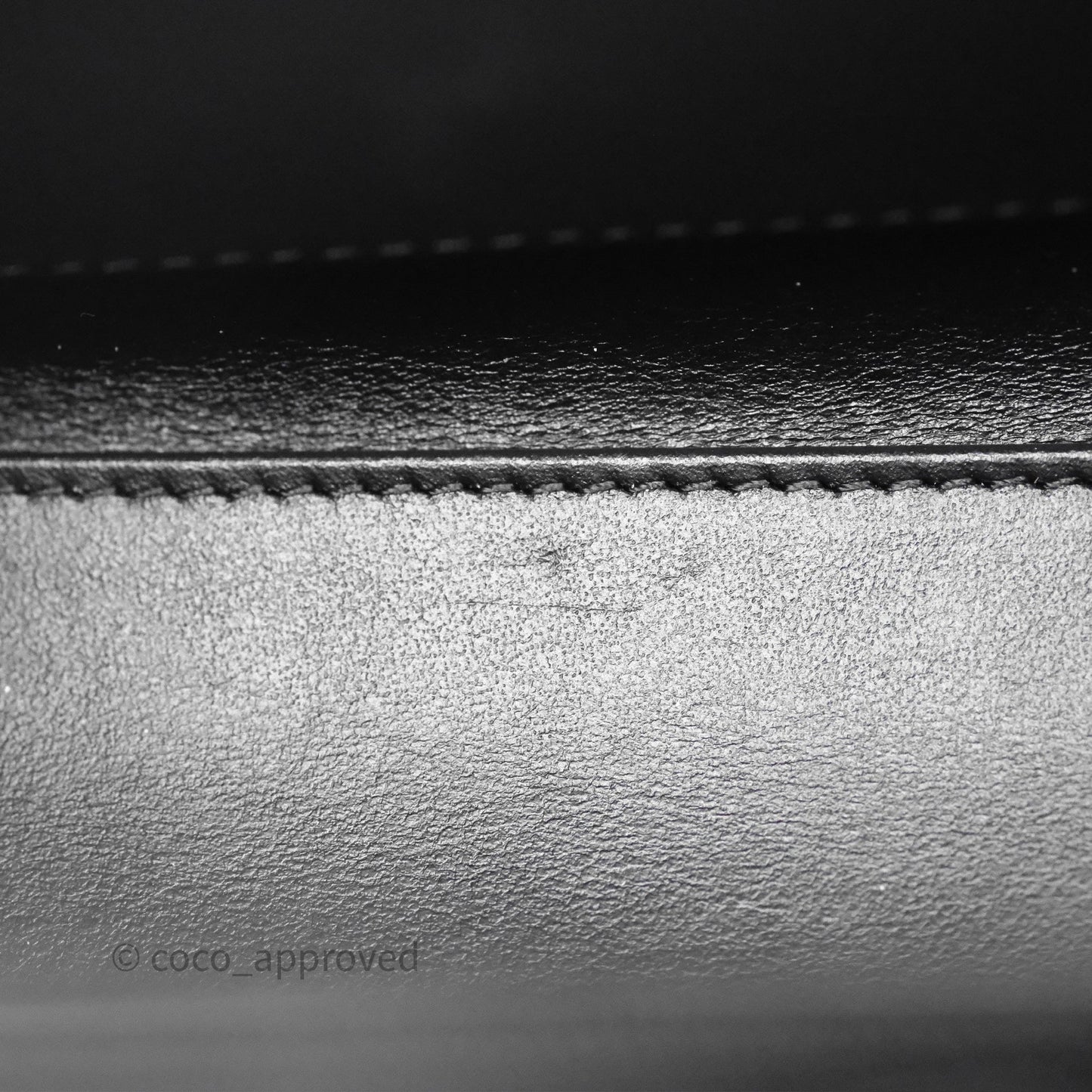 Chanel Kelly Bag Quilted Black Shiny Crumpled Calfskin Aged Gold Hardware